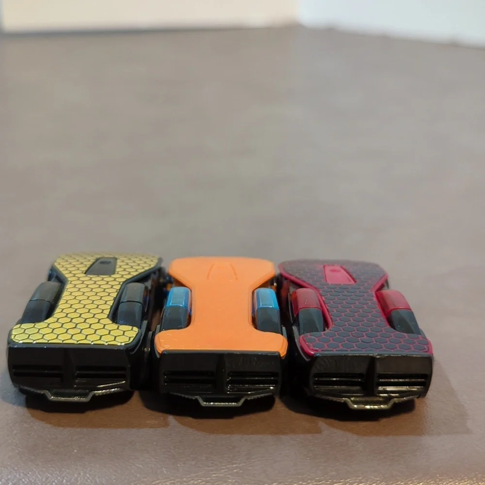3 Hot Wheels solar reflex 2007 black gold red orange loose